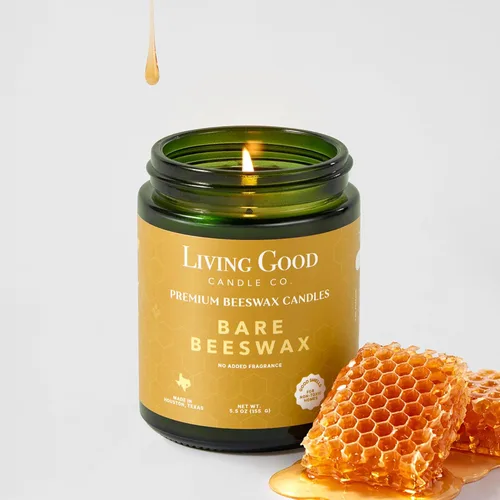Miniatura 9 de Palo Santo - Vela de cera de abeja pura de Palo Santo y bergamota, más de 90 horas de duración, diseño clásico, velas perfumadas no tóxicas