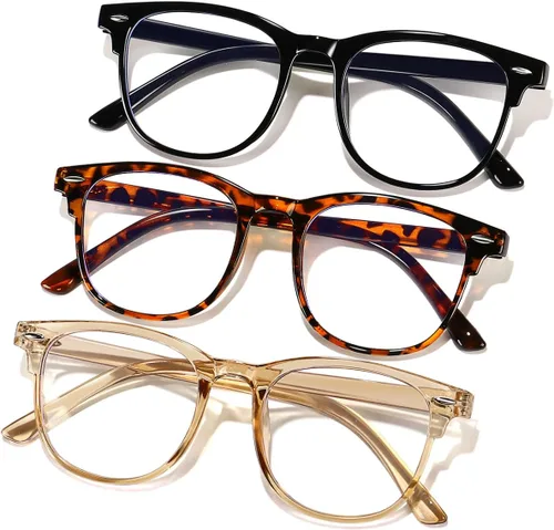 Miniatura 9 de GFUIARA - Lentes para bloquear luz azul para mujeres y hombres, gafas de moda cuadradas con bloqueo azul, lentes