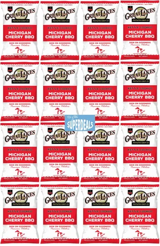 Miniatura 7 de Great Lakes Bold & Zesty Flavor Trio: The Ultimate Snack Adventure by SUPERDEALS Bolsa de 1.375 onzas 4 barbacoa de cereza Michigan 4 sal