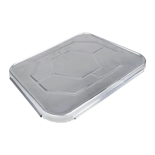 IDL Tapas de papel de aluminio para sartenes de mesa de vapor de tamaño medio, 13 x 11 pulgadas (paquete de 5), fundas desechables para sartenes de