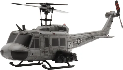 Miniatura 2 de RC ERA C032 UH-1 Huey Helicóptero RC, escala 1:48, giroscopio de 6 ejes, 6 canales, sin escobillas, aviones estabilizados sin varilla sin
