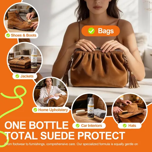 Miniatura 6 de Suede Protector Spray for Shoes: Waterproof and Stain Repellent, Long-Lasting Protection for Boot, Jacket, Bag, Hat