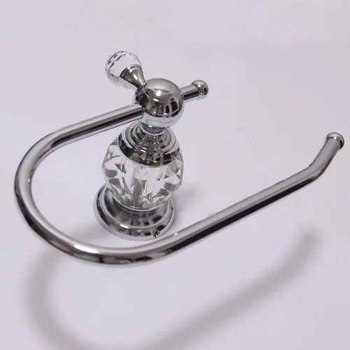Miniatura 2 de Luxury Crystal Series - Soporte para papel higiénico de pared, cromado