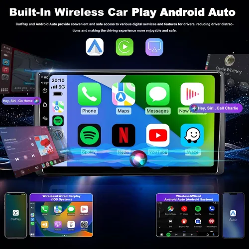 Miniatura 6 de 64G Android 13 - Radio de coche para Ford F150 F-150 1999-2003, Expedition 1999-2002 estéreo de coche, pantalla táctil de 9 pulgadas, Apple CarPlay