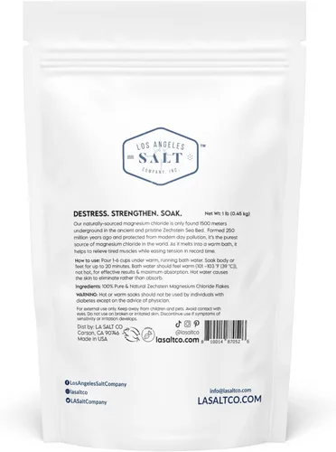 Miniatura 2 de LA SALT CO Deep Sea Minerals - Escamas de baño de magnesio, Zechstein en el interior, alternativa de baño natural a la sal de Epsom Baño de cuerpo