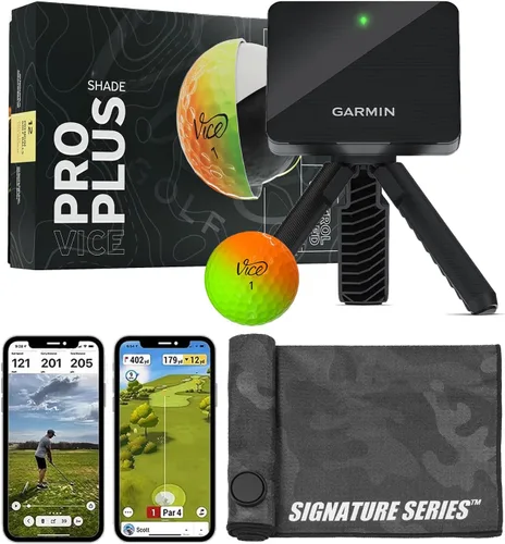 Miniatura 11 de Garmin Approach R10 Monitor de lanzamiento de golf portátil con pelotas Vice Pro Plus Practica en casa o en el campo de conducción Métricas