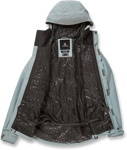 Miniatura 3 de Volcom Chaqueta con capucha Bolt para mujer, con aislamiento para snowboard y esquí, Negro