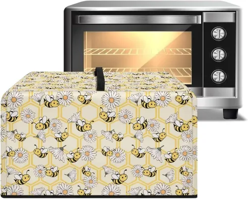 Miniatura 25 de Cubierta para horno de microondas a prueba de polvo, para encimera, freidora de aire, tostadora, horno, para decoración interior del hogar, L, 20.9