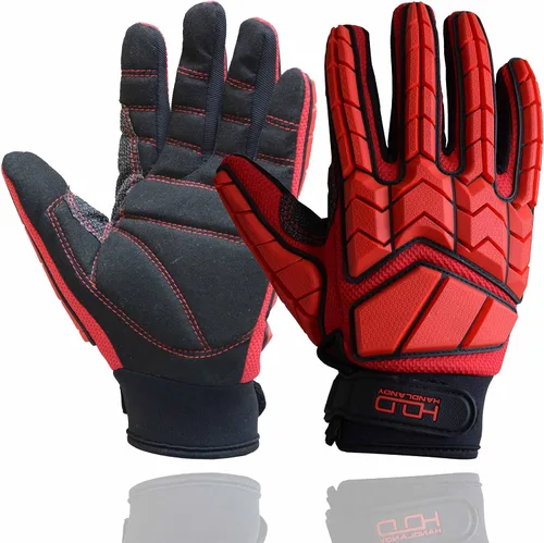 Miniatura 10 de HANDLANDY Anti Vibration Gloves, SBR Padding, TPR Protector, Mechanic Work Gloves