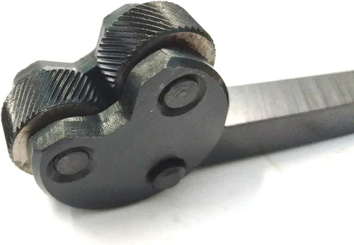 Miniatura 7 de Buyohlic Herramienta de moleteado de cabeza de pivote Patrón métrico de diamante 1/2" vástago cuadrado mediano