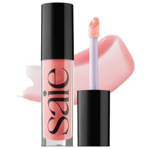 Miniatura 13 de Saie Glossybounce - Brillo labial hidratante y aceite labial con tinte híbrido con ácido hialurónico y aceite de jojoba para labios no pegajosos