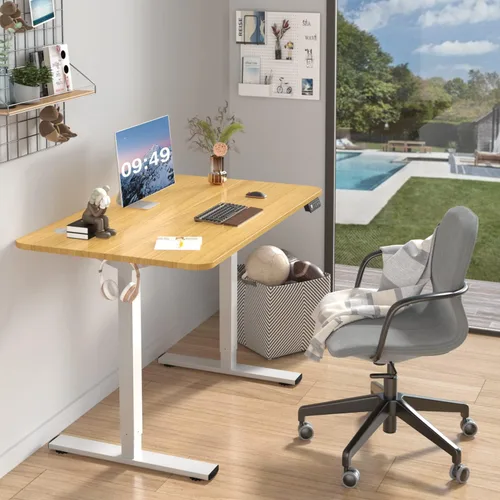 Miniatura 2 de Furmax - Escritorio eléctrico de altura ajustable de pie grande de 40 x 24 pulgadas, escritorio de pie para oficina en casa, alturas prestablecidas