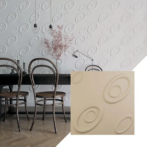 Miniatura 9 de Ekena Millwork WP20X20MAWH 19 5/8 pulgadas de ancho x 19 5/8 pulgadas de alto Maria EnduraWall Decorativo 3D Panel de pared cubre 2.67 pies cuadrados
