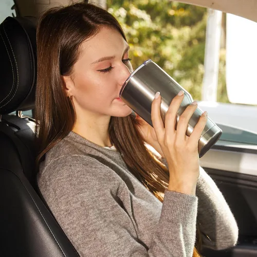 Miniatura 7 de Meway vaso para café de 30 onzas Plateado