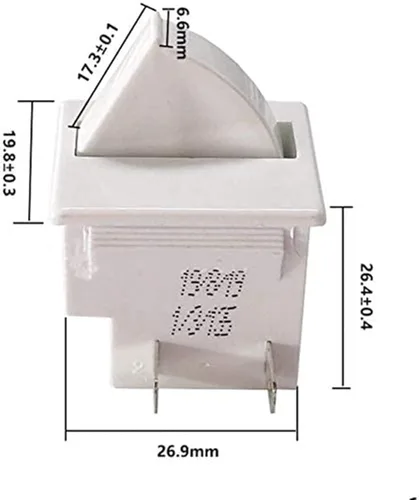 Miniatura 4 de Interruptor de luz de puerta de refrigerador de 2 pies para GE Whirlpool, Maytag, Admiral, Amana ((2PCS)