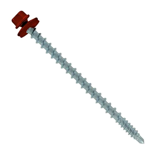 Miniatura 27 de Fasteners Plus ST Fastening Kwikseal Woodbinder Tornillos de Metal a Madera #10 X 1 Burgundy con Arandela de Goma EPDM, 250 Unidades - Diseñados