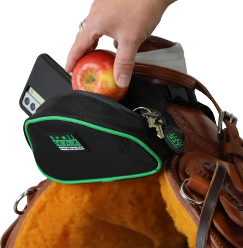 Miniatura 2 de TrailMax Bolsa de sillín de bolsillo con pompa de la serie 500 para montar a caballo; Sillín de bolsillo con pompa Western y resistencia; bolsa