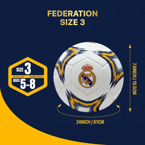Miniatura 5 de Icon Sports Balón de fútbol oficial del Real Madrid CF Real Madrid-Blanco