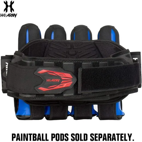 Miniatura 4 de HK Army Magtek Paintball Arnés Pod Pack 4+3 - Negro/Rojo