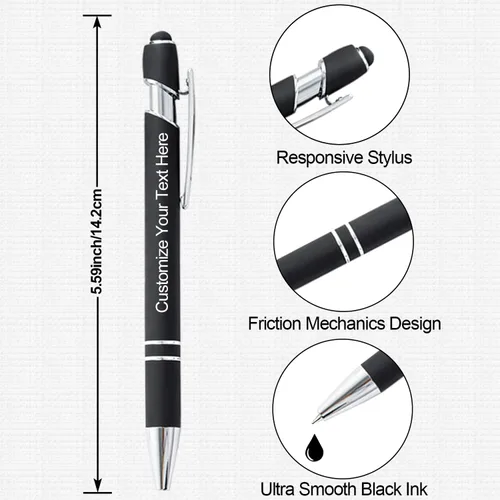 Miniatura 5 de AIFLM Bolígrafos personalizados con nombre a granel hasta 500 unidades de bolígrafos grabados gratis con tu nombre y texto para negocios