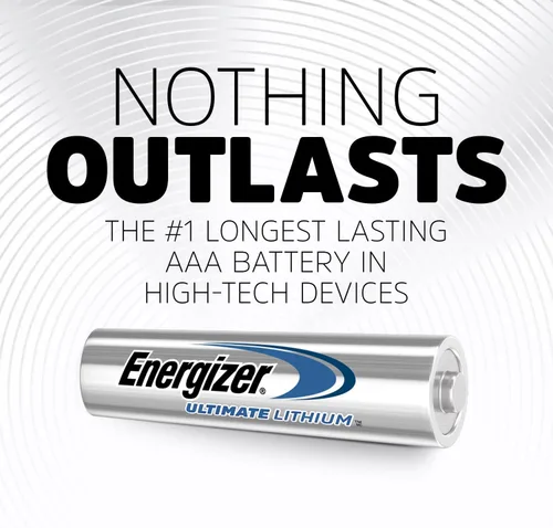 Miniatura 2 de Baterías AAA de Energizer, Triple A de litio, 4 unidades (paquete de 2)