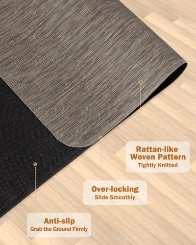 Miniatura 9 de Blvornl Alfombrilla para silla de oficina para suelo de madera dura, 35.4"×47.2" alfombrilla para silla de computadora de escritorio para madera