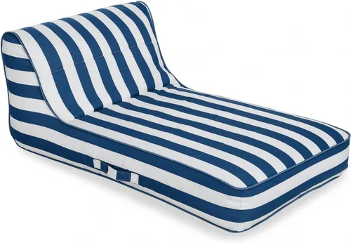 Miniatura 11 de Tapizado grande doble, 2 personas elegante flotador de piscina reclinable, silla flotante extra grande y respaldo, lago resistente, playa, tubo