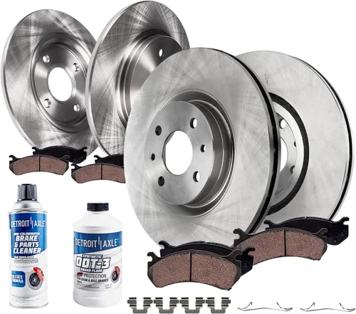 Miniatura 19 de Detroit Axle - Kit de freno para Ford 2022-2023 Maverick Rotores de freno de disco de cerámica con repuesto de hardware: rotores delanteros de 12.80