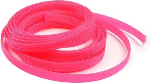 Miniatura 10 de Aicosineg Funda de cable trenzado flexible de PET de 16 pies de ancho de 0.5 pulgadas de ancho, funda de malla de alambre flexible para TV, audio