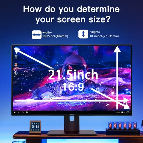 Miniatura 3 de Pantalla de privacidad magnética colgante de 21.5 pulgadas para monitor de pantalla ancha de 16:9, pantalla de privacidad extraíble, antirreflejos
