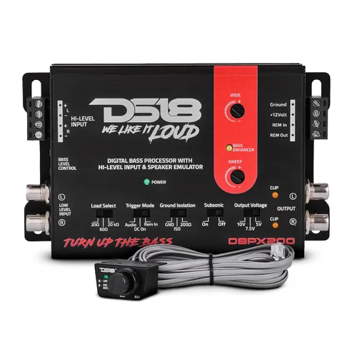 Miniatura 8 de DS18 EQX7PRO Ecualizador de 7 bandas de alto voltaje con entrada de alto nivel, encendido automático e indicador LED de alto voltaje