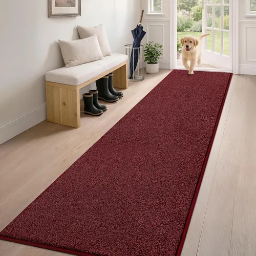Miniatura 85 de PURRUGS Alfombra de área de fácil cuidado de 4 x 6 pies, antideslizante, lavable a máquina, tapete para puerta de perro, resistente a las manchas