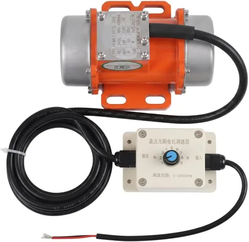 Motor vibratorio eléctrico, motor de vibración DC 30W sin escobillas, 24V 4000RPM Variable IP65 Velocidad herramienta vibratoria de hormigón con