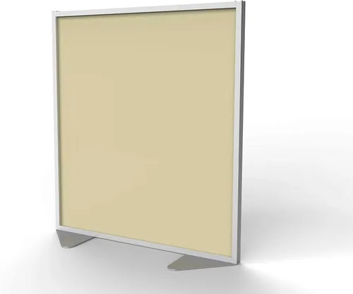 Ghent Divisor de privacidad para división de habitación, tablero de vinilo de doble cara con marco de aluminio y relleno de panel completo,