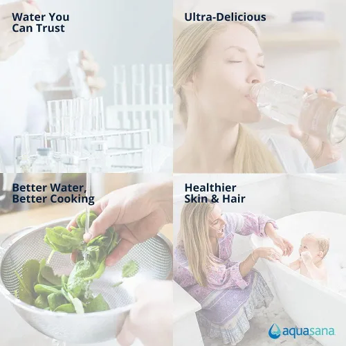 Miniatura 6 de Aquasana Filtro Posterior de Repuesto para Toda la Casa Reduce Sedimentos, Óxido y Suciedad Genuino y Certificado Dura 6 Meses 10 Pulgadas
