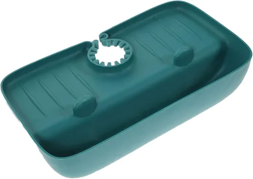 Estante de almacenamiento para fregadero de cocina, tapete de prevención de salpicaduras de agua, organizador de drenaje para fregadero, fácil de