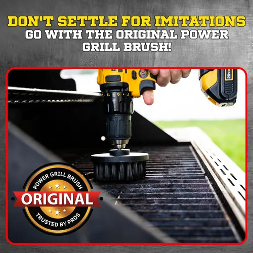 Miniatura 3 de Power Grill Brush - Kit de limpieza para barbacoa de 5 piezas - Cerdas seguras de nailon, sin alambre, seguro para todas las rejillas, acero