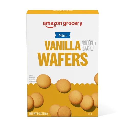 Amazon Grocery, Mini Galletas de Vainilla, 11 onzas (anteriormente Happy Belly, el empaque puede variar)