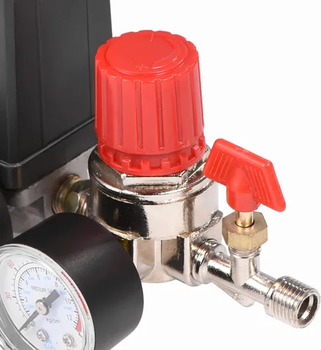 Miniatura 6 de Válvula de control del interruptor de presión del compresor de aire con regulador de manómetros para sistemas de reducción de presión rápida