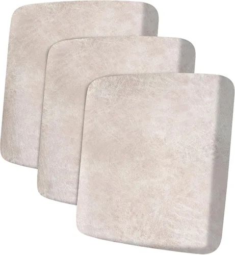 Miniatura 15 de ANARACHON Fundas de cojín de sofá con aspecto de cuero, juego de fundas de asiento de sofá, protector de muebles para sillón seccional, sofá biplaza