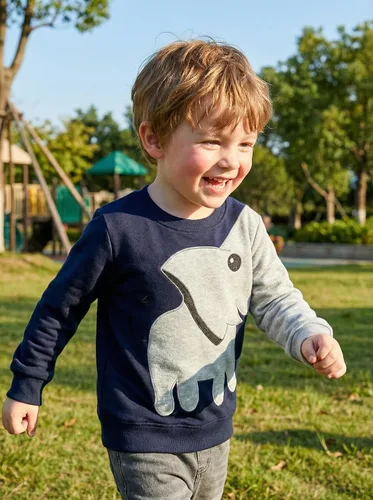 Miniatura 4 de Sudaderas para niños, lindas camisas de elefante, ropa para niños, sudadera con capucha tipo pullover para niños pequeños, sudadera de algodón