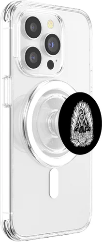 Miniatura 3 de PopSockets MagSafe PopGrip de esqueleto gótico católico punk tradicional para iPhone