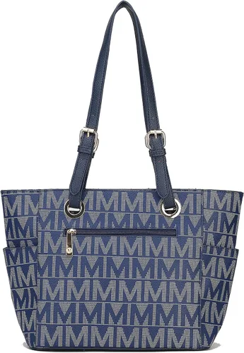 Miniatura 6 de MKF Collection Bolso de mano para mujer, bolso de mano de cuero vegano con asa superior