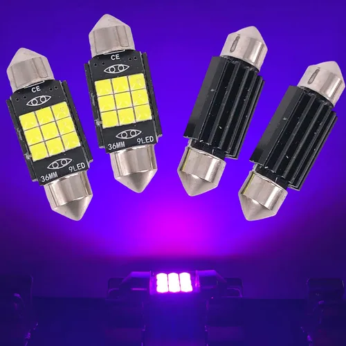 Miniatura 24 de SOCAL-LED - Bombilla LED de 0.157 x 1.220 in de Canbus Super Bright 3030 Chipset para interior de coche, luz de cúpula DE3175, luz de mapa, azul
