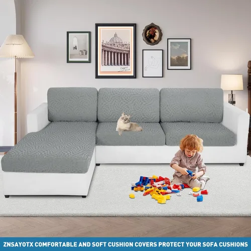 Miniatura 8 de Fundas elásticas 2025 para chaise longue de sofá seccional, funda individual para chaise longue removible y lavable, funda de repuesto para asiento