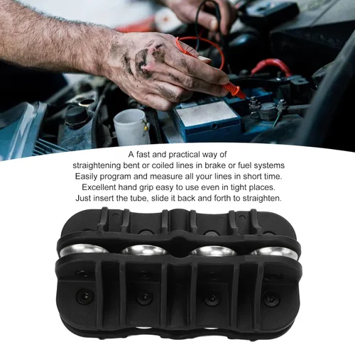 Miniatura 4 de Diydeg Plancha de tubo de mano, herramienta universal portátil de enderezamiento de tubo de línea de combustible y freno de 3/8 pulgadas