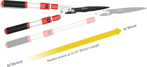 Miniatura 2 de Eden 39022 Tijeras extensibles para setos con hoja ondulada