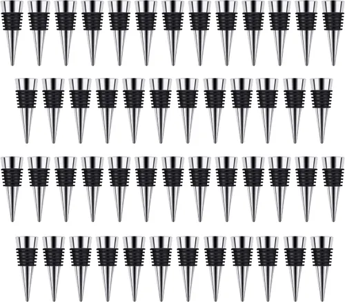 Miniatura 10 de Tapón de vino, tapones decorativos reutilizables para botellas para cocina, bar, regalos, fiesta de vacaciones, boda (paquete de 5)