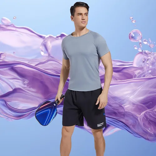 Miniatura 9 de Juego de 2 paletas, 4 bolas de pickleball 2024, toallas de enfriamiento, banda para el sudor y mochila de pickleball, kit de jugador principiante