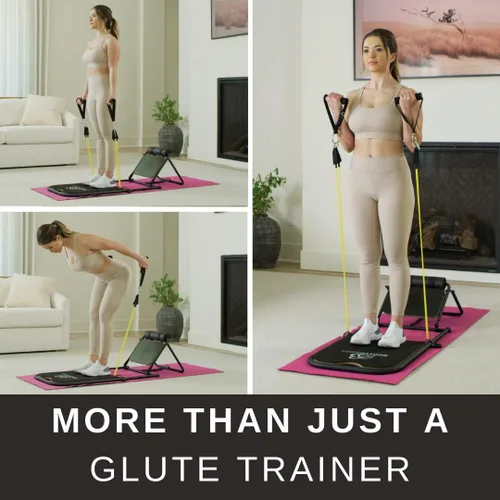 Miniatura 6 de Entrenador de glúteos + equipo de entrenamiento de puente de glúteos para mujer + máquinas de ejercicio de gimnasio en casa para un entrenamiento